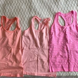 3x swift’s singlets LULULEMON size 6